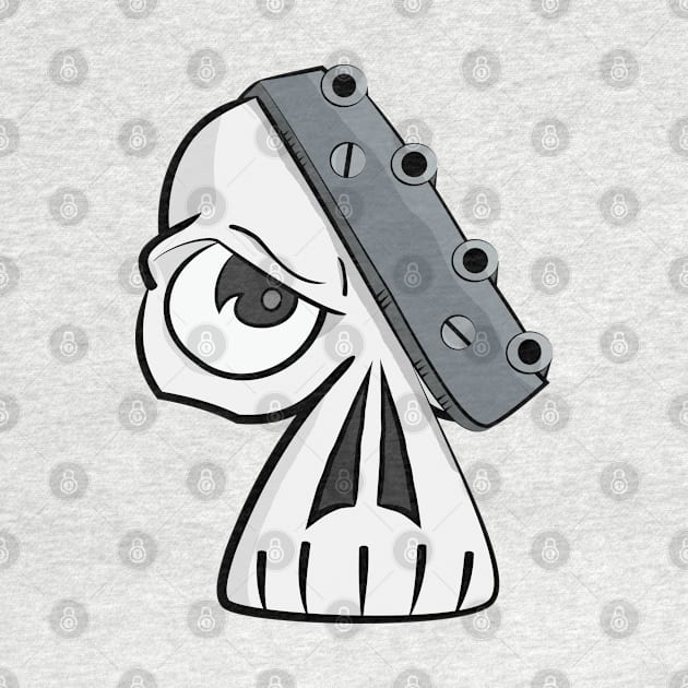 Metalhead Skull by Dad n Son Designs